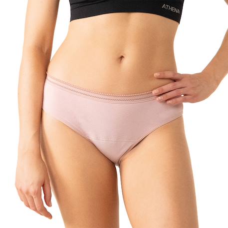 Lot de 3 culottes menstruelles femme Noir+Rose vintage 7 - vertbaudet enfant 