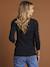 Lot de 2 tee-shirts de grossesse en côtes Lot noir + gris 5 - vertbaudet enfant 