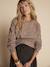 Pull de grossesse avec tresse fantaisie mélange laine beige 3 - vertbaudet enfant 