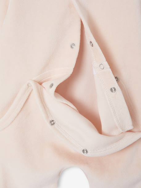 Lot de 2 pyjamas bébé fille en velours rose pâle 7 - vertbaudet enfant 