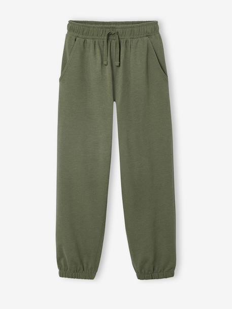 Pantalon garçon oversize en molleton kaki 3 - vertbaudet enfant 