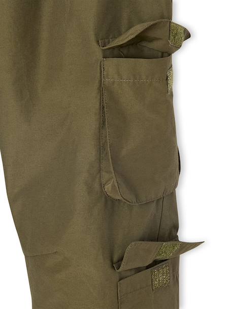 Pantalon utilitaire déperlant garçon kaki 3 - vertbaudet enfant 