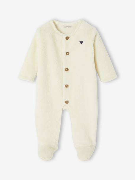 Surpyjama naissance animal ou coeur chocolat+écru 5 - vertbaudet enfant 