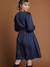 Robe Noël cache coeur de grossesse marine+vert sapin 3 - vertbaudet enfant 