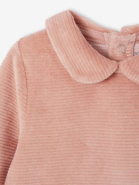 Lot de 2 pyjamas bébé fille en velours rose pâle 8 - vertbaudet enfant 
