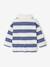T-shirt polo bébé rayé manches longues bleu grisé 4 - vertbaudet enfant 