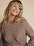 Pull de grossesse avec tresse fantaisie mélange laine beige 1 - vertbaudet enfant 