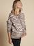Gilet motif zébré grossesse beige 1 - vertbaudet enfant 