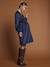 Robe Noël cache coeur de grossesse marine+vert sapin 2 - vertbaudet enfant 