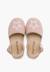 Espadrilles plates étoile brodée Écru+Rose 11 - vertbaudet enfant 