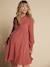 Robe de grossesse et allaitement en gaze de coton terracotta 2 - vertbaudet enfant 