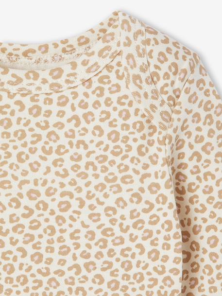 Lot de 5 bodies bébé fille ouverture américaine manches longues écru 8 - vertbaudet enfant 