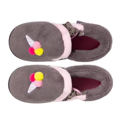 Chaussons bottillons semelle antidérapante Gris 2 - vertbaudet enfant 