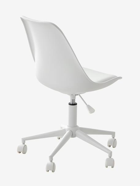Chaise de bureau enfant à roulettes blanc+bleu+rose+vert 3 - vertbaudet enfant 