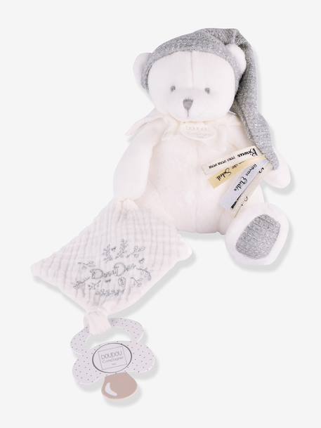 Doudou 25 ans - OURS ARGENT - Pantin attache-sucette argent 2 - vertbaudet enfant 