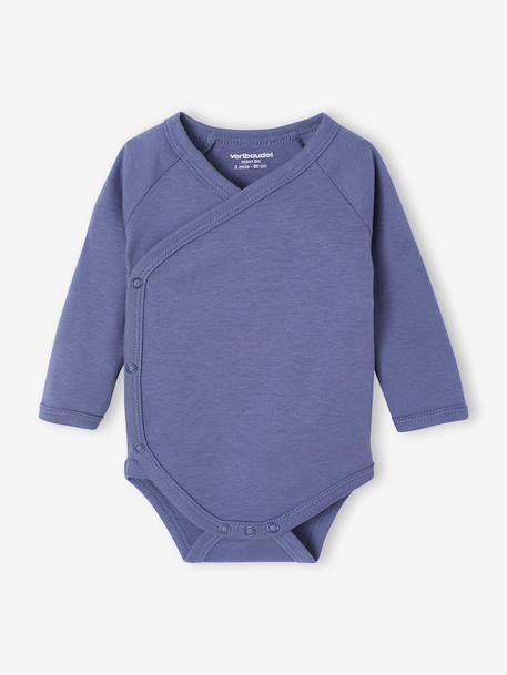 Lot de 5 bodies ouverture naissance bleu 5 - vertbaudet enfant 