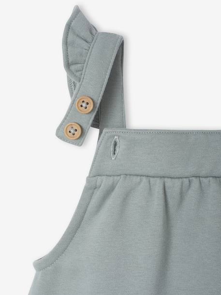 Salopette en molleton bébé vert sauge 3 - vertbaudet enfant 
