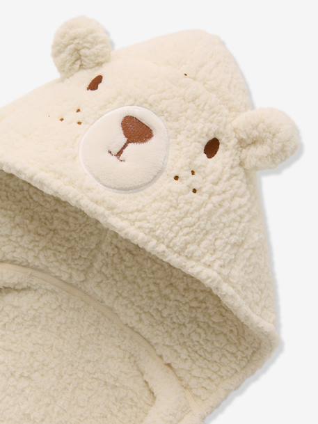 Plaid à manches et capuche Ours écru 2 - vertbaudet enfant 