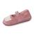 Chaussons ballerines avec élastique de maintien, semelle antidérapante Rose pailleté 1 - vertbaudet enfant 