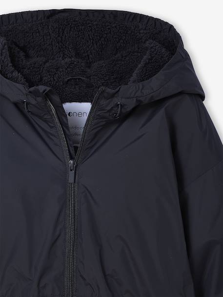 Coupe-vent garçon doublé sherpa anthracite 8 - vertbaudet enfant 