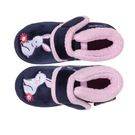 Chaussons bottillons ultra confortables, maintien bien le pied, fermeture à scratch Marine 2 - vertbaudet enfant 