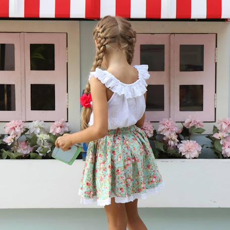 Blouse  été  avec broderie anglaise  aurore Blanc 6 - vertbaudet enfant 