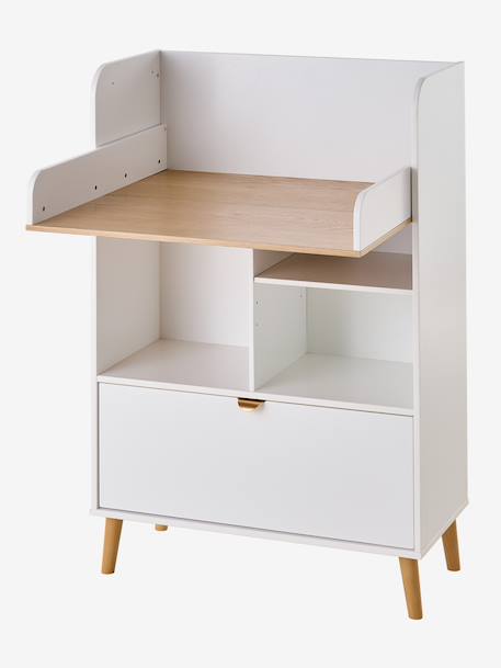 Table à langer transformable en bibliothèque MERVEILLE blanc 5 - vertbaudet enfant 