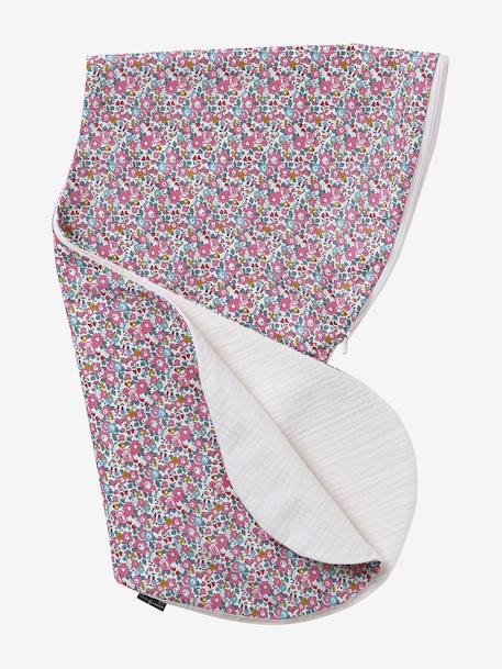 Coussin et housse d'allaitement gaze coton et Liberty rose pâle 4 - vertbaudet enfant 