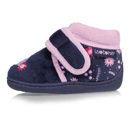 Chaussons bottillons ultra confortables, maintien bien le pied, fermeture à scratch Marine 3 - vertbaudet enfant 