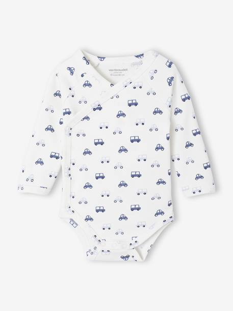 Lot de 5 bodies ouverture naissance bleu 2 - vertbaudet enfant 