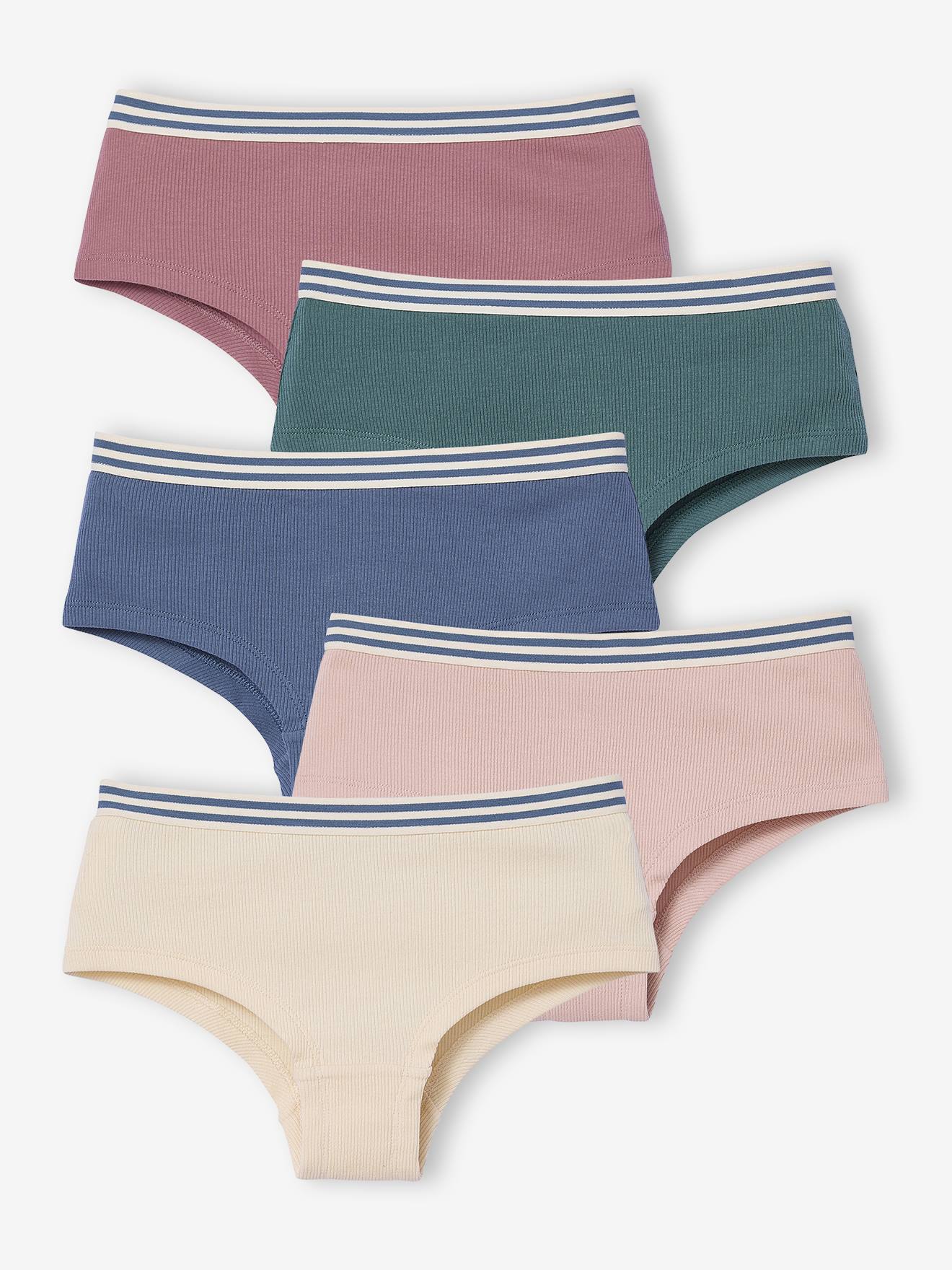 Lot De 5 Shortys NEXT Pour Fille - Taille Haute, Coupe Courte, Confortable Et Qui Garde Sa Forme