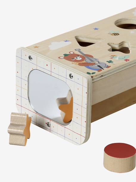Boîte à formes 2 en 1 LES ANIMAUX JOYEUX en bois FSC® jaune 5 - vertbaudet enfant 