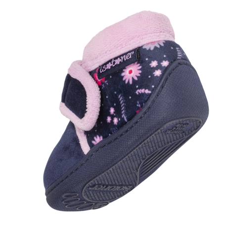 Chaussons bottillons ultra confortables, maintien bien le pied, fermeture à scratch Marine 5 - vertbaudet enfant 