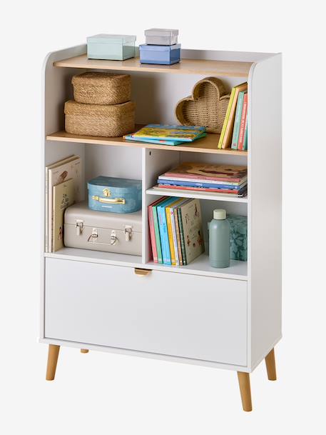 Table à langer transformable en bibliothèque MERVEILLE blanc 3 - vertbaudet enfant 