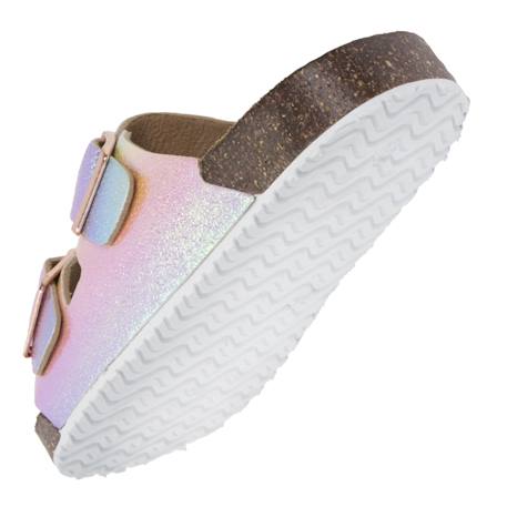 Sandales de plage à doubles brides - semelle confortable et légère Camo+Marine surpiqûre+Multico+Rose 17 - vertbaudet enfant 