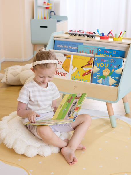 Tableau bibliothèque 2 en 1 enfant bleu 3 - vertbaudet enfant 