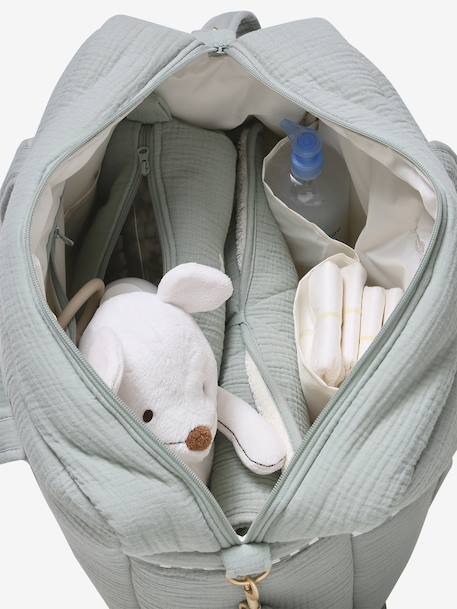 Sac à langer évolutif 24 ou 48h personnalisable vert sauge 11 - vertbaudet enfant 