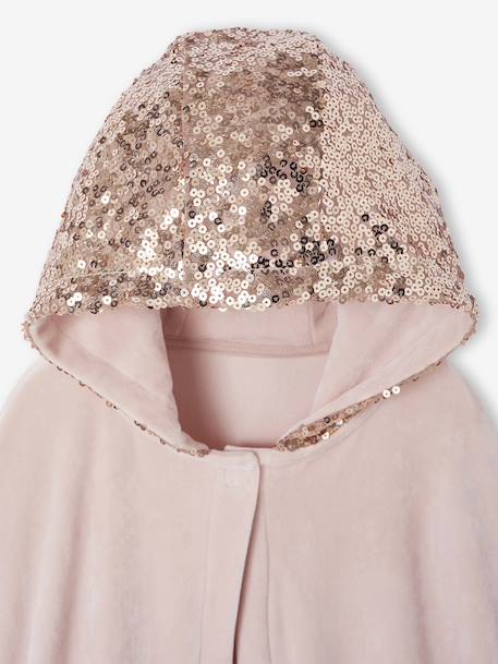 Ensemble Pyjama Fille Cape Sequins rose poudré 10 - vertbaudet enfant 