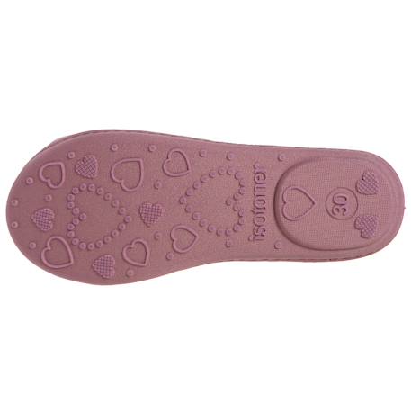 Chaussons ballerines avec élastique de maintien, semelle antidérapante Rose pailleté 4 - vertbaudet enfant 