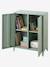 Armoire basse en métal, 2 portes vert 4 - vertbaudet enfant 