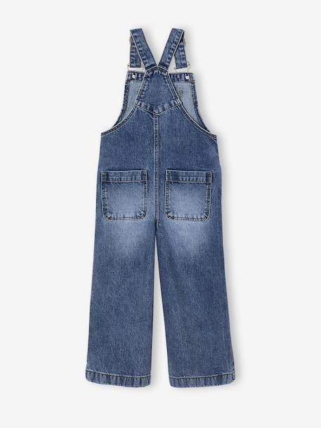 Salopette fille large en denim denim black+denim gris+stone 14 - vertbaudet enfant 