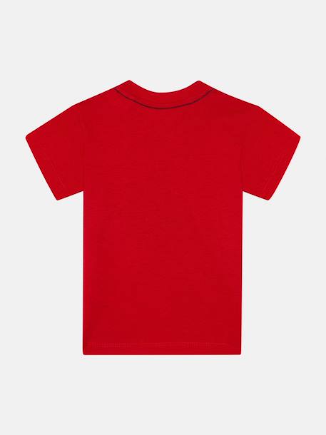 T-shirt  manches courtes Blanc 12204+Bleu foncé 12693+Gris 17799+Noir+Rouge 11 - vertbaudet enfant 