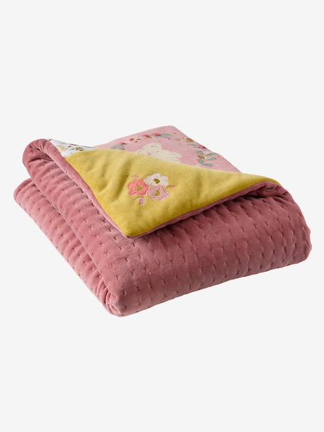 Tapis de sol / fond de parc patchwork LAPIN ENCHANTÉ vieux rose 7 - vertbaudet enfant 