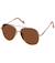 Lunettes de soleilforme pilote enfant 10 à 12 ans, verres polycarbonates catégorie 3 Noir+Or rose 11 - vertbaudet enfant 