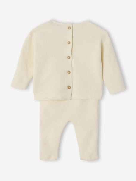 Ensemble bébé mixte en tricot personnalisable écru 3 - vertbaudet enfant 