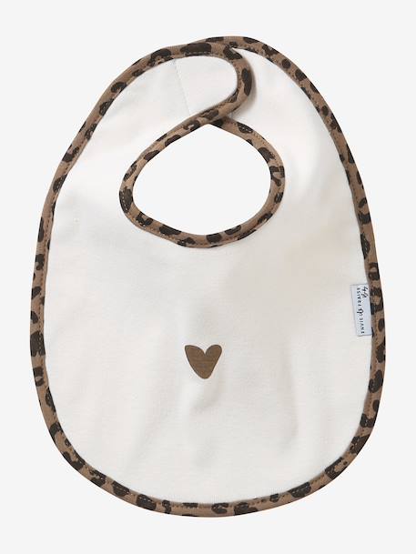 Semainier de bavoirs Léopard personnalisable beige 3 - vertbaudet enfant 