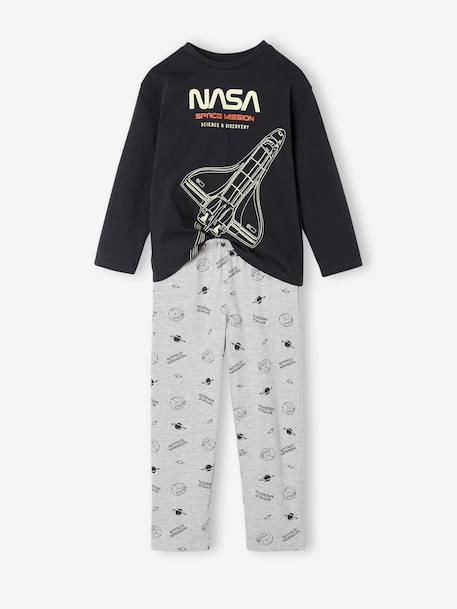 Pyjama bicolore garçon bleu nuit 1 - vertbaudet enfant 
