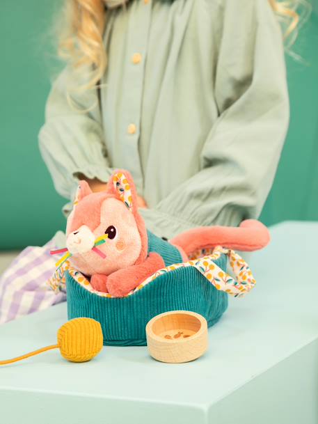 Peluche animal et son panier S Jeanne+Jules 1 - vertbaudet enfant 