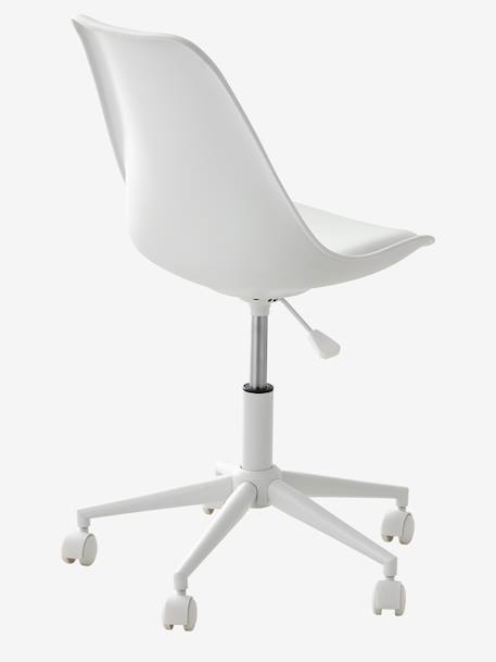 Chaise de bureau enfant à roulettes blanc+bleu+rose+vert 4 - vertbaudet enfant 