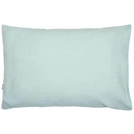 Taie d'oreiller unie en coton nid d'abeille Beige+Bleu+Écru+Rose+Vert 16 - vertbaudet enfant 